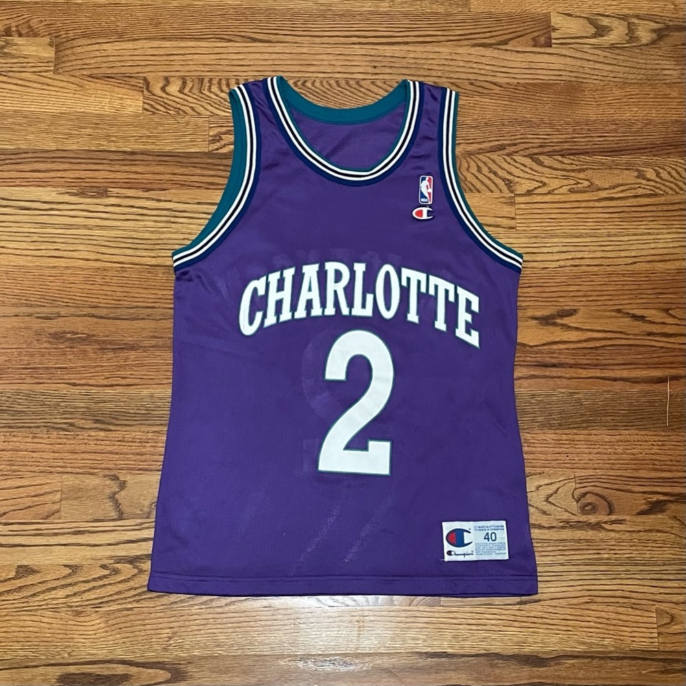 Vintage Larry Johnson Charlotte Hornets Jersey